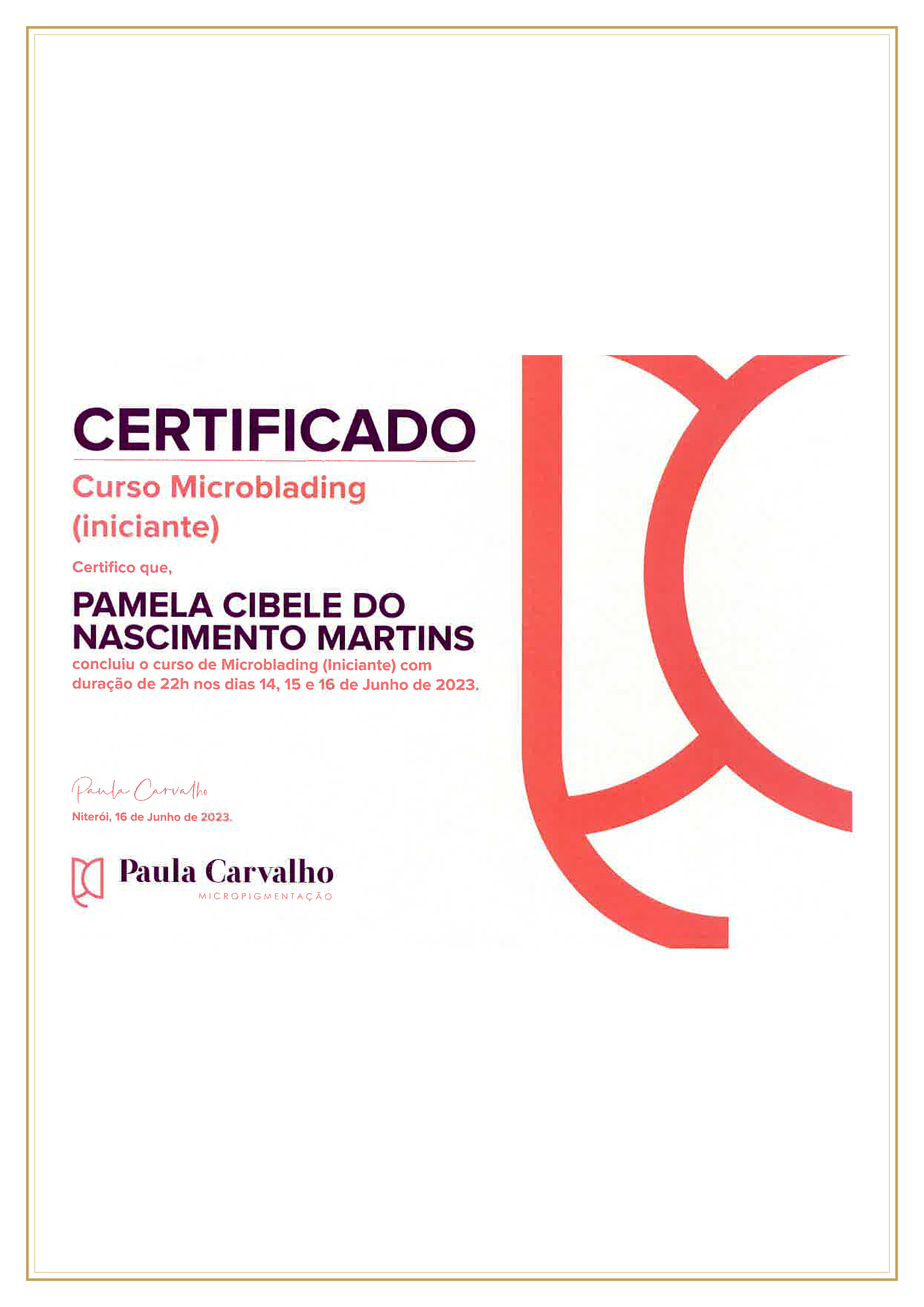 Certificat Microblading
