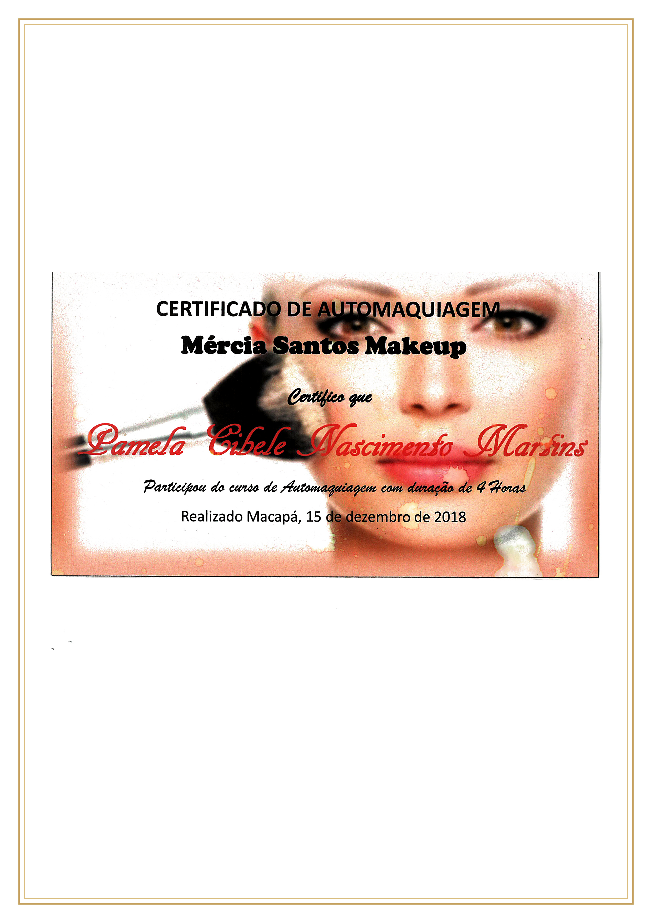Certificat Automaquiagem