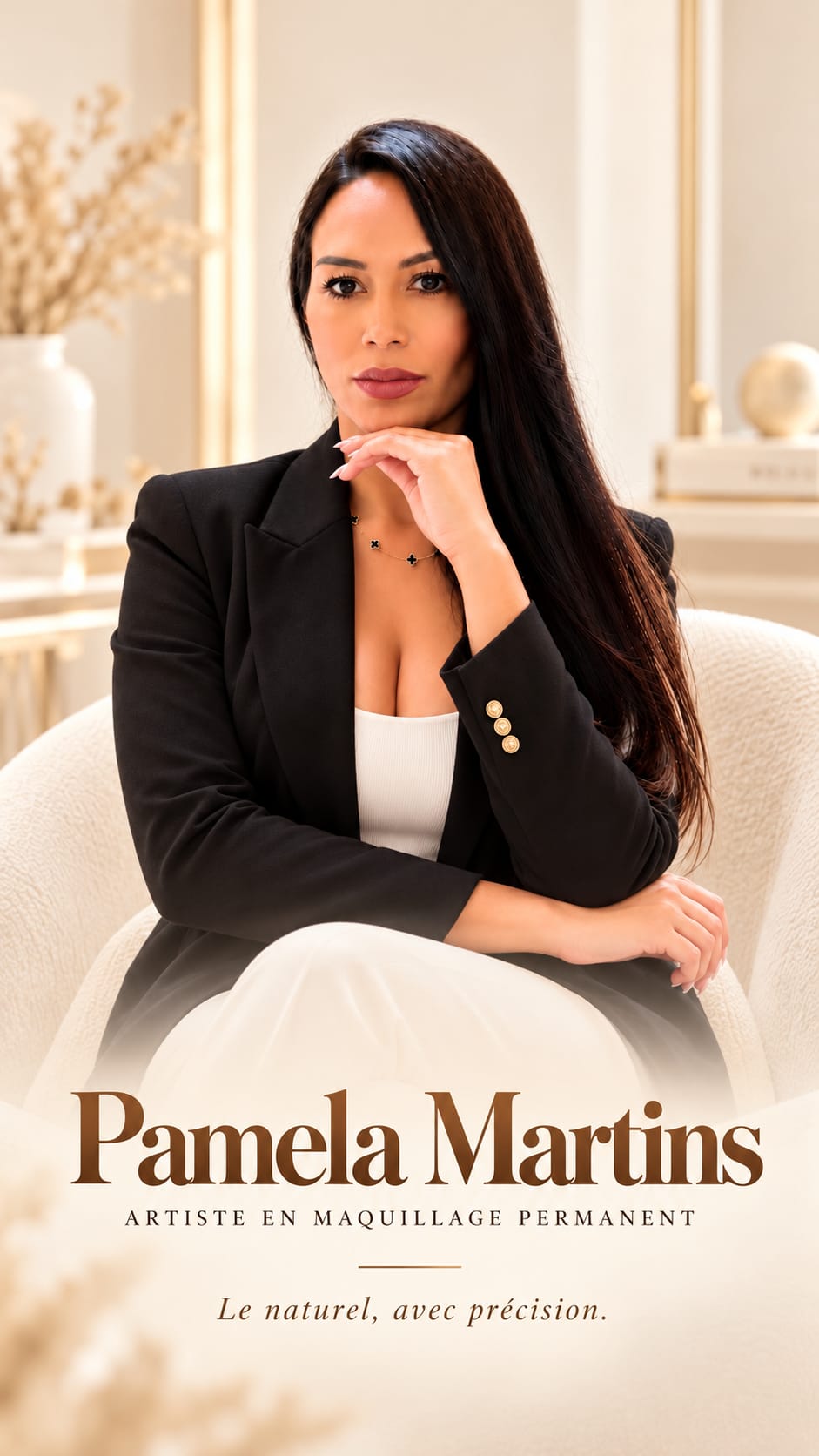 Pamela Martins, artiste en maquillage permanent